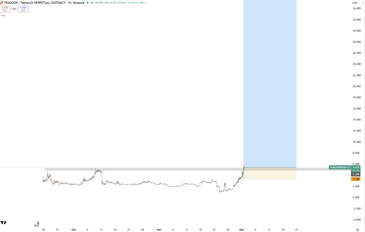 TRADOOR: +25% перед выбитием стоп-лосса
