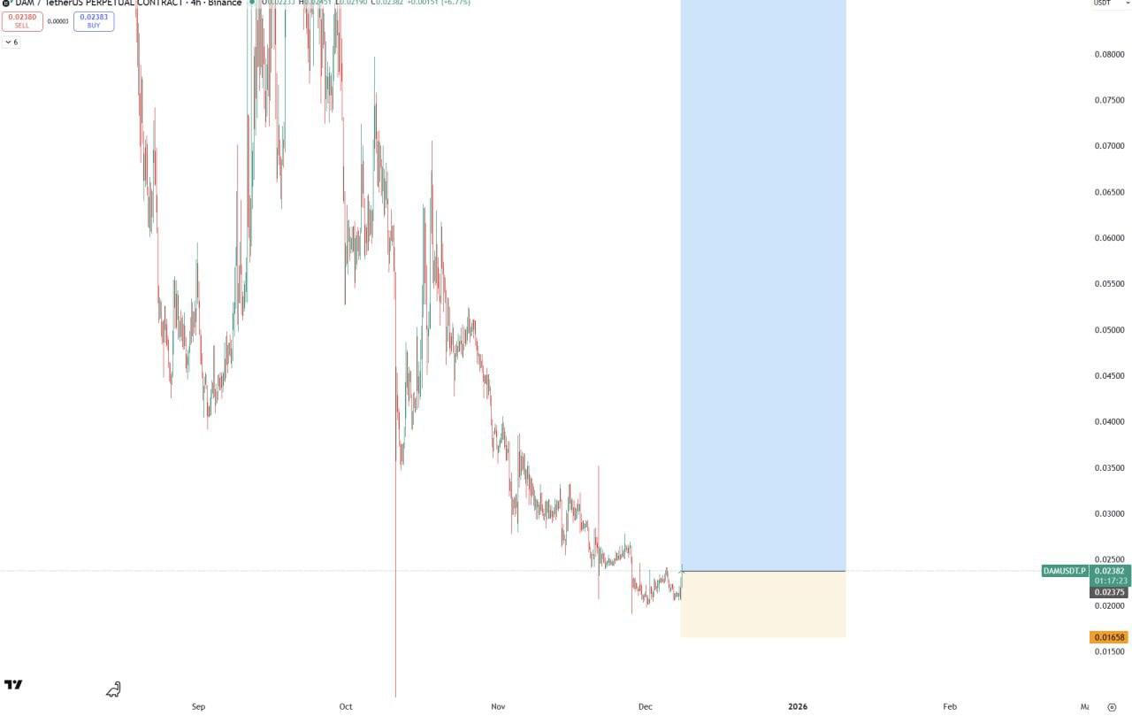 DAM (DAM/USDT) — бычий сигнал