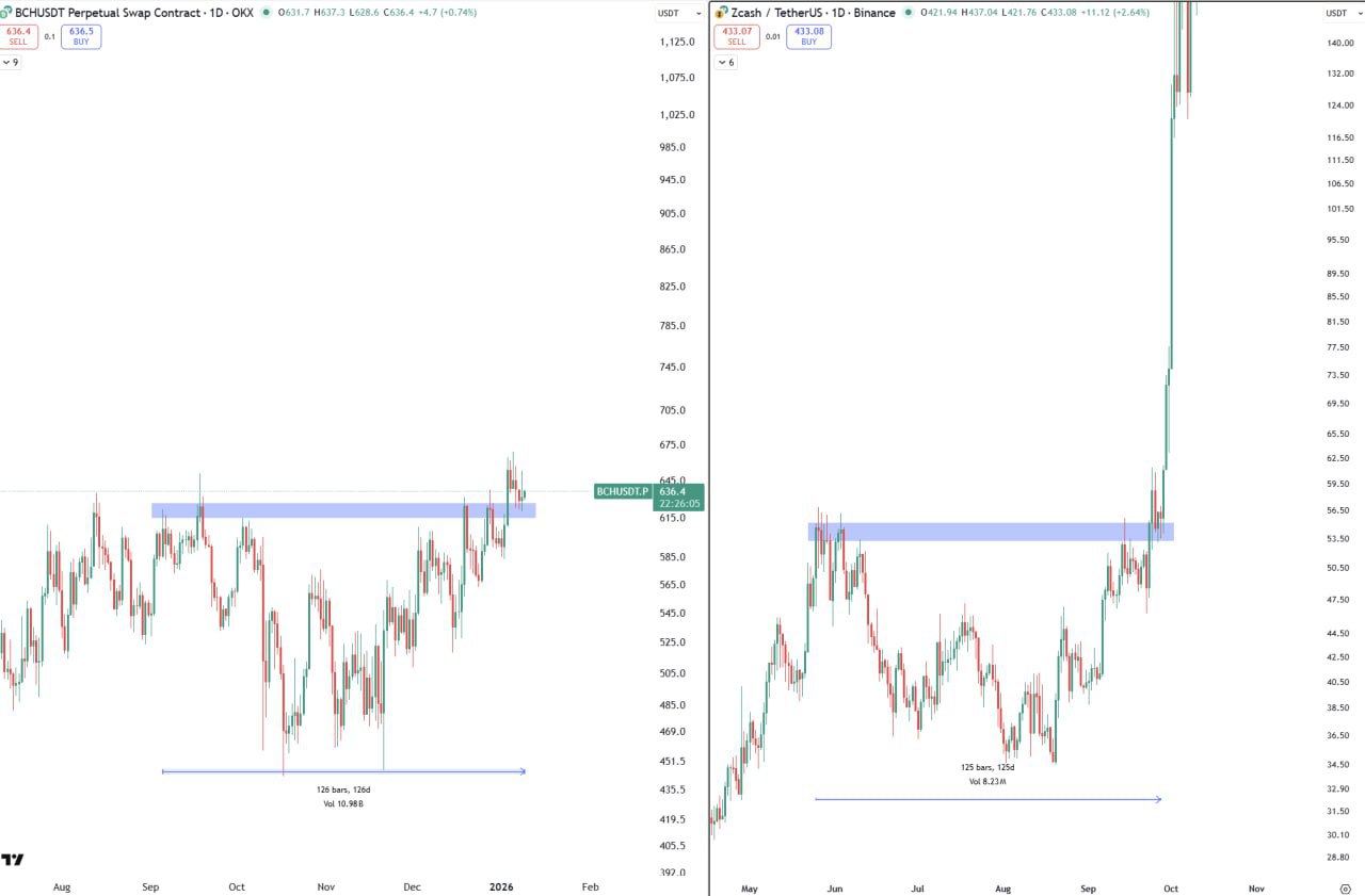 Это здесь надолго не задержится — BCH и ZEC